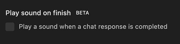 The image displays a user interface element for enabling a sound notification feature.