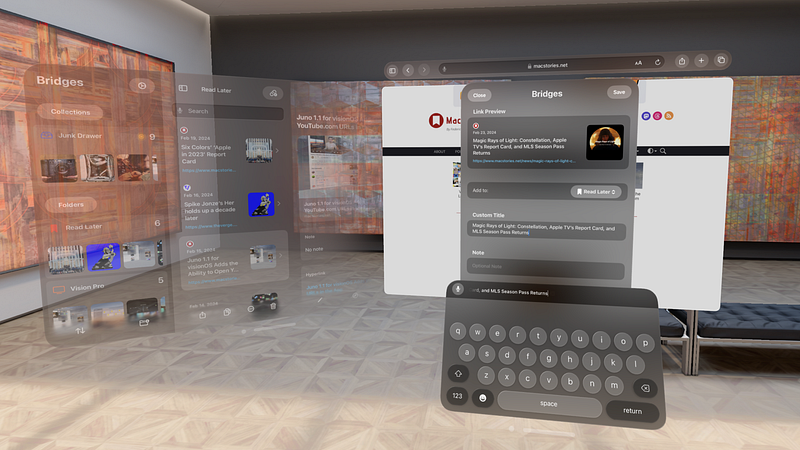 Screenshot of Bridges - Link Formatting