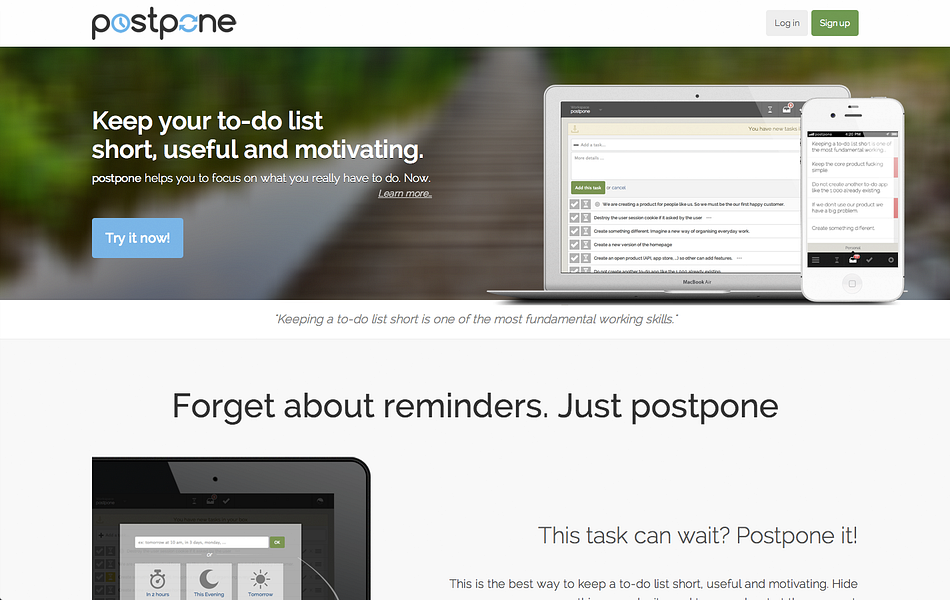 postpone