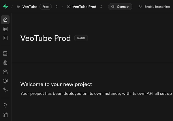 The image displays a user interface for a project management tool related to the VeoTube project.