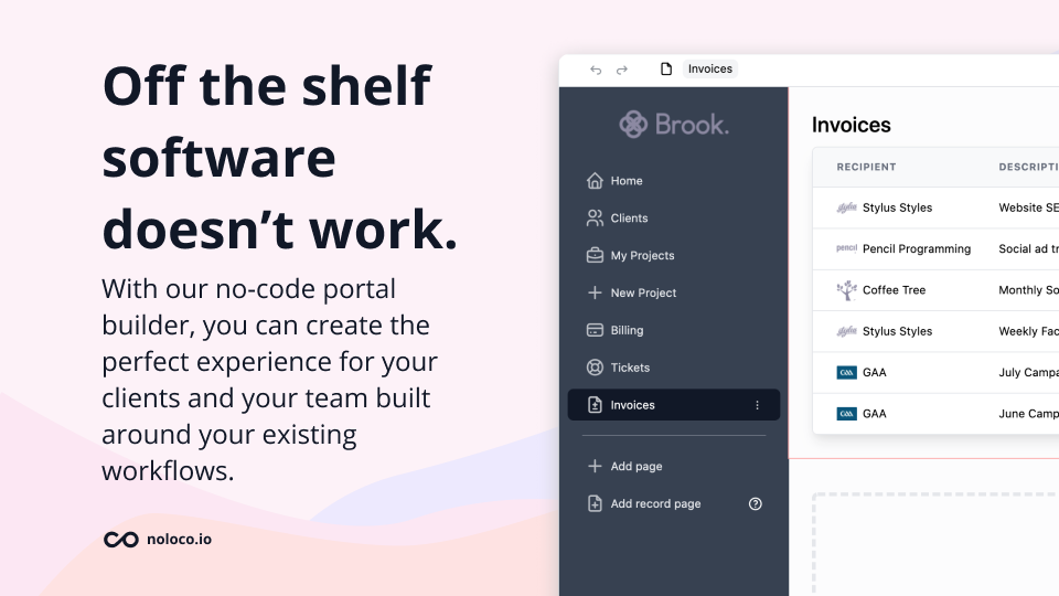 Noloco Client Portal Builder