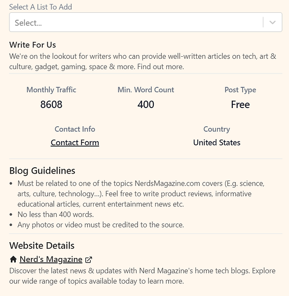 The Guest Posts App