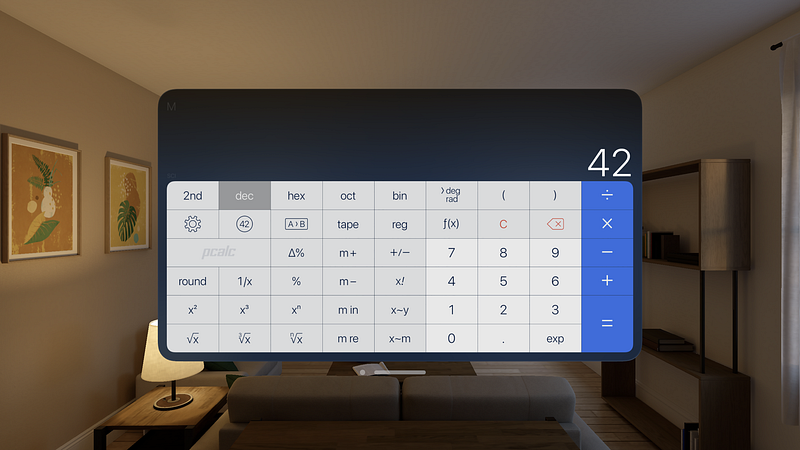 Screenshot of PCalc