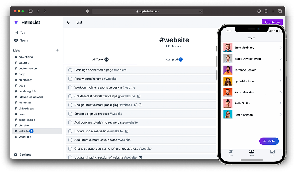 HelloList