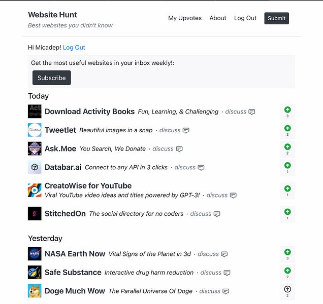Website Hunt