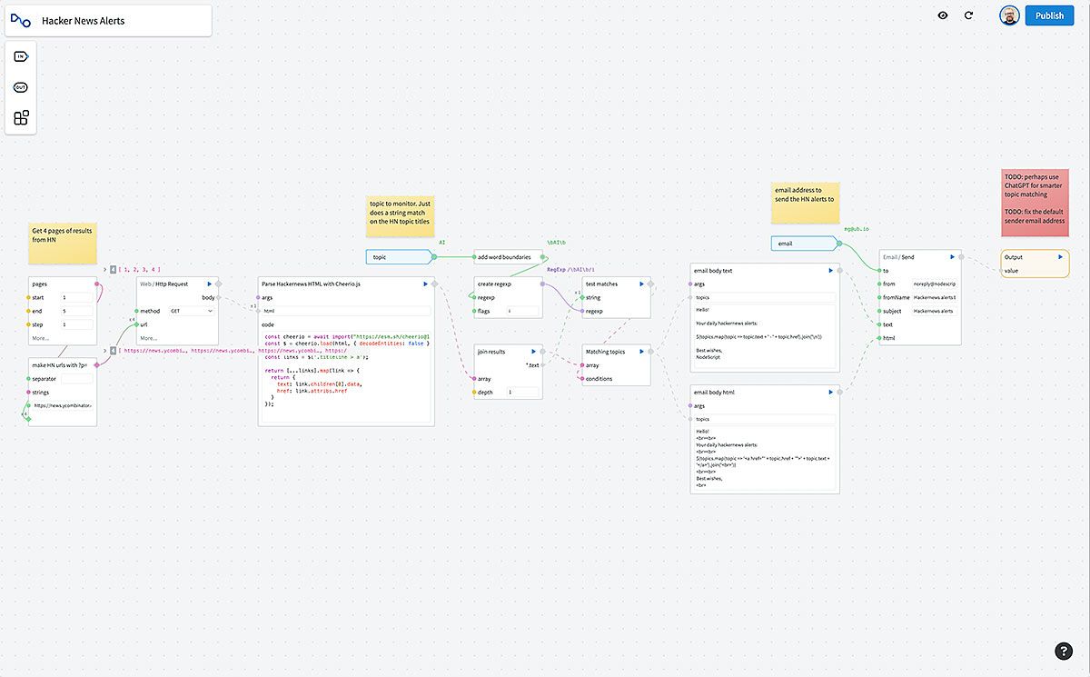 NodeScript: Build apps, workflows or backend services in | BetaList