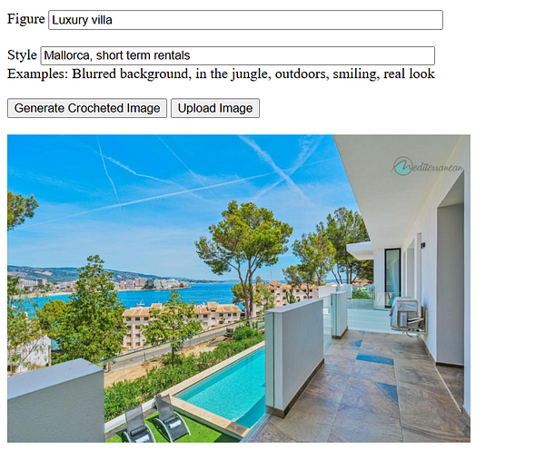 A modern luxury villa with a stunning view of the sea and surrounding landscape.