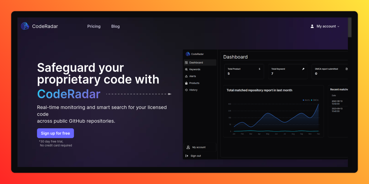 CodeRadar: Protect your proprietary code from GitHub leaks | BetaList