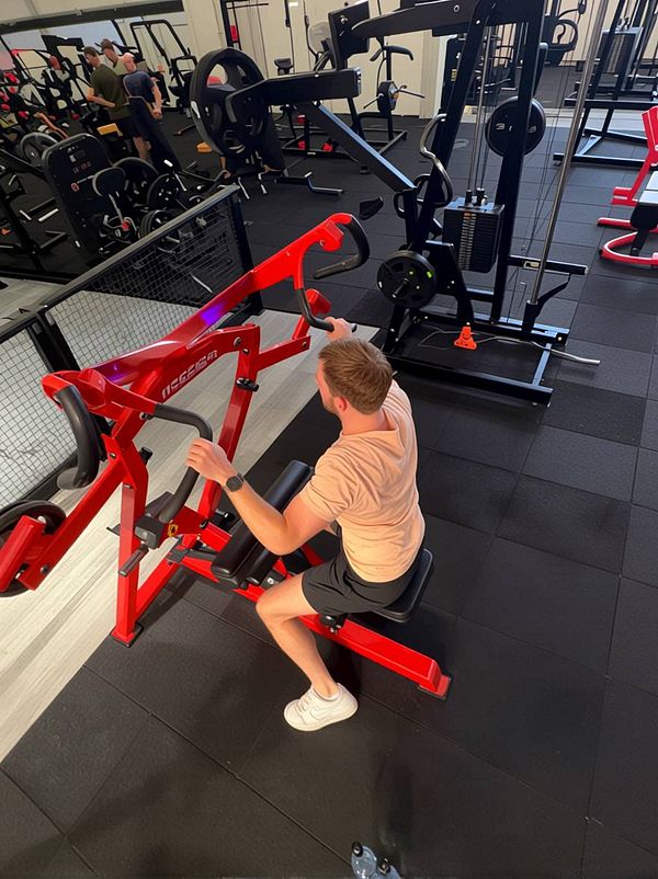 Portrait of a young woman with short hair posing in a minimalist indoor setting.