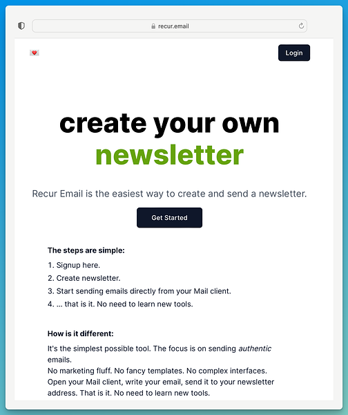 Recur Email