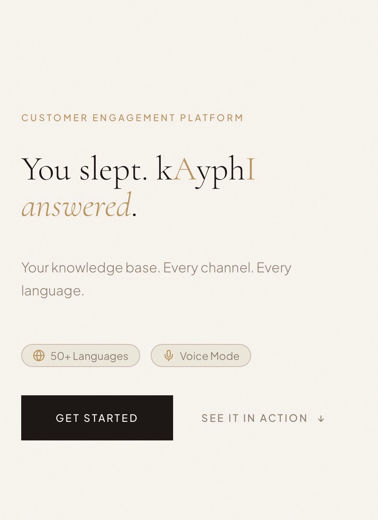 Kayphi: Deploy an AI chatbot that learns your knowledge | BetaList