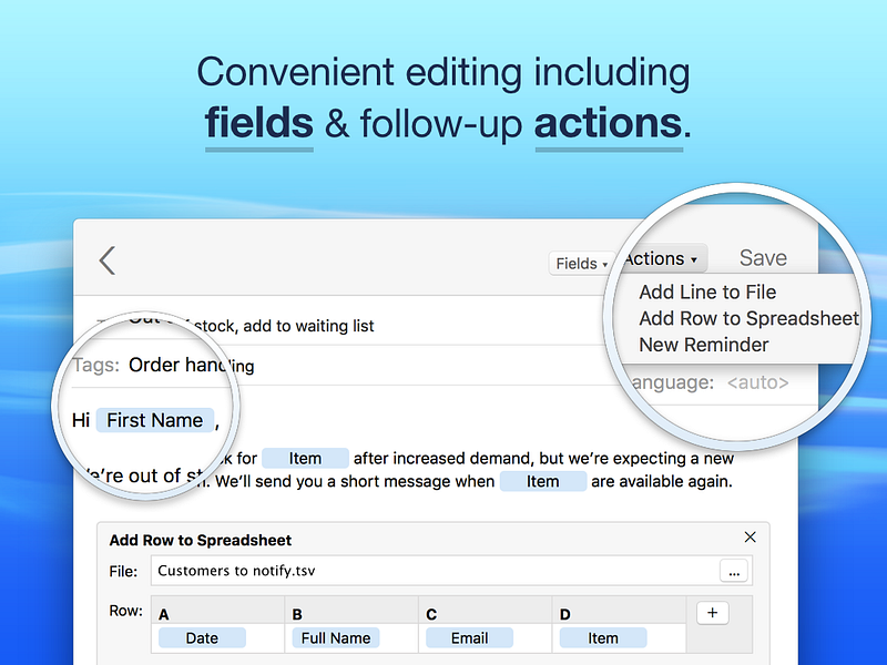 Text Blocks for Mac