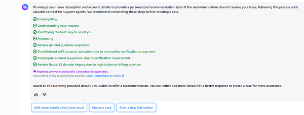 Screenshot of AWS Route 53 domain registration page showing an error preventing domain registration.