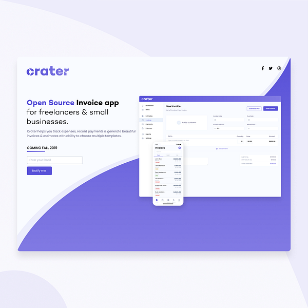 Crater Invoice