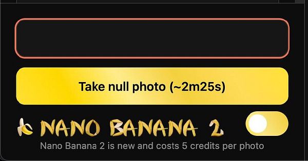 Screenshot of a photo app interface showing a limit exceeded notification for photo quantity.