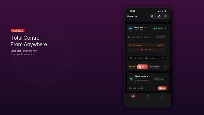 Screenshot of AgentAura