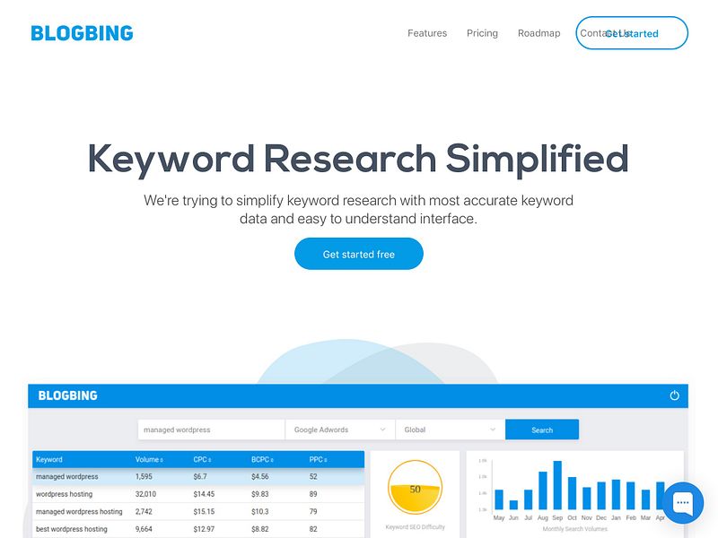 BlogBing Keyword Planner