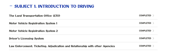 A digital educational game interface themed around road safety and driving rules.