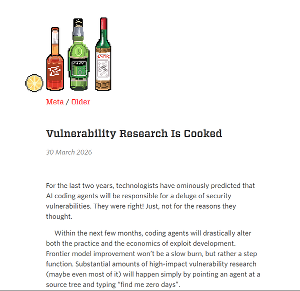 A surreal illustration of a woman with a large avocado shell as hair, with vibrant colors and floral elements.