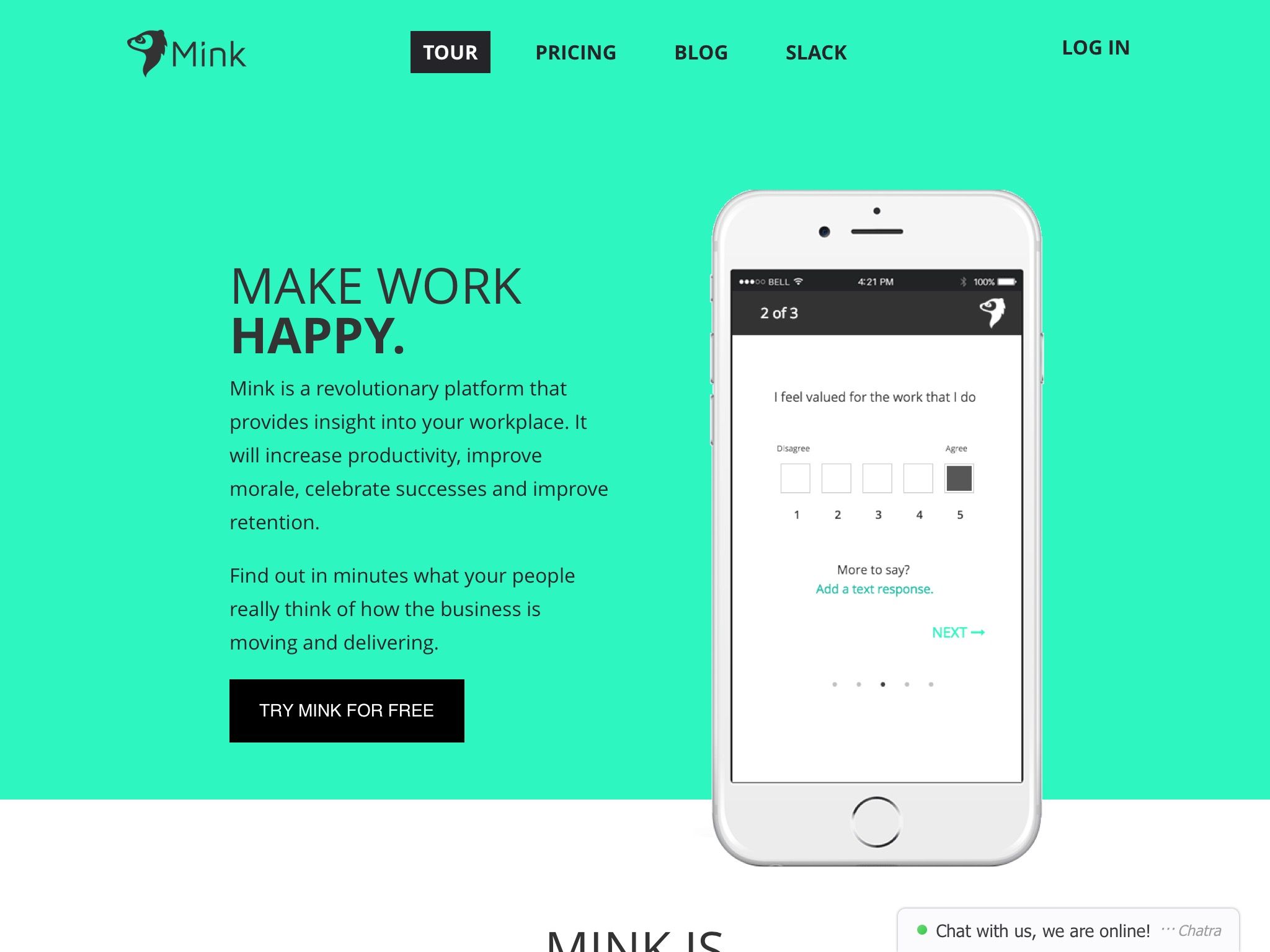 mink.io logo