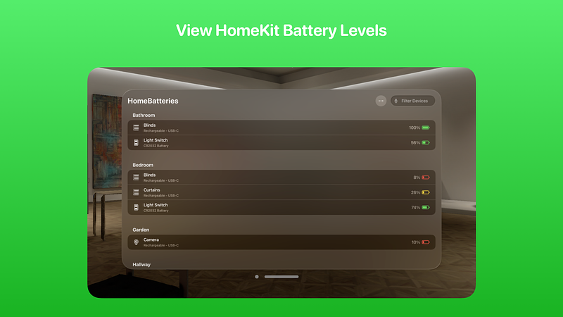 Image for HomeBatteries for HomeKit