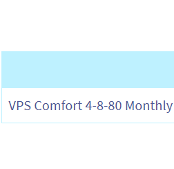 The image displays a section of a user interface related to a VPS service plan.