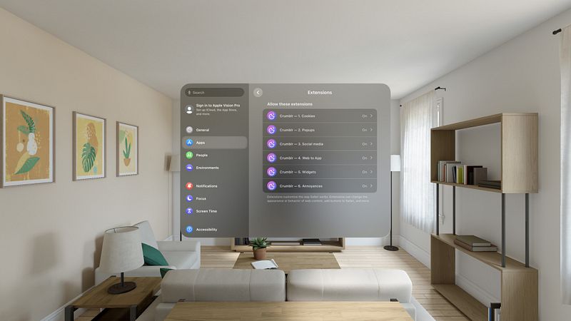 Screenshot of Crumblr — Hide cookies popups
