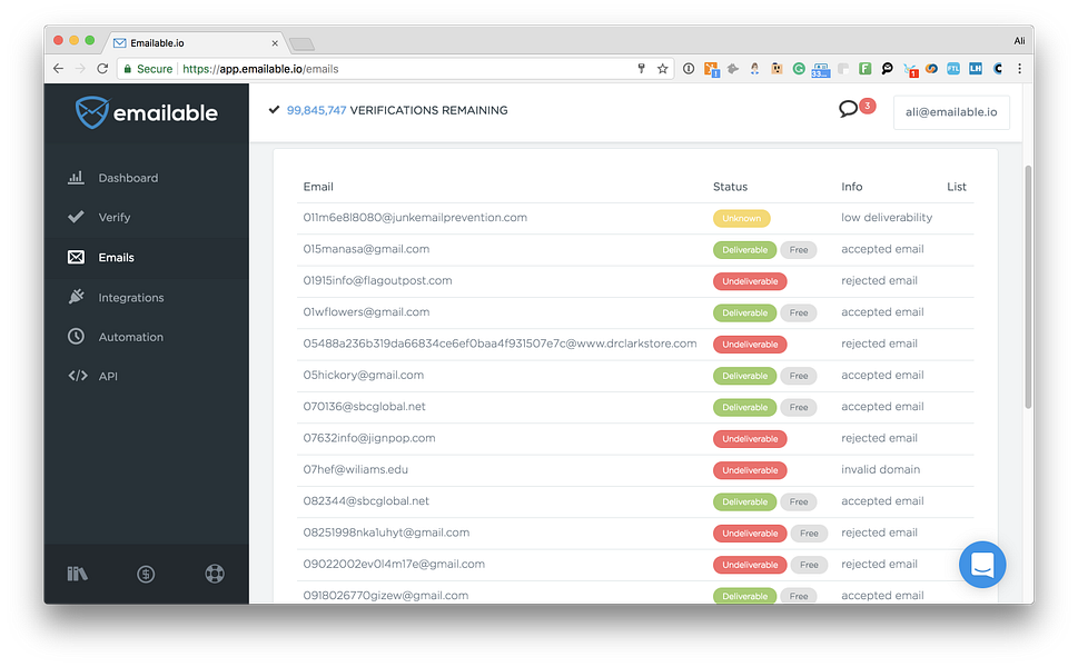 Emailable.io