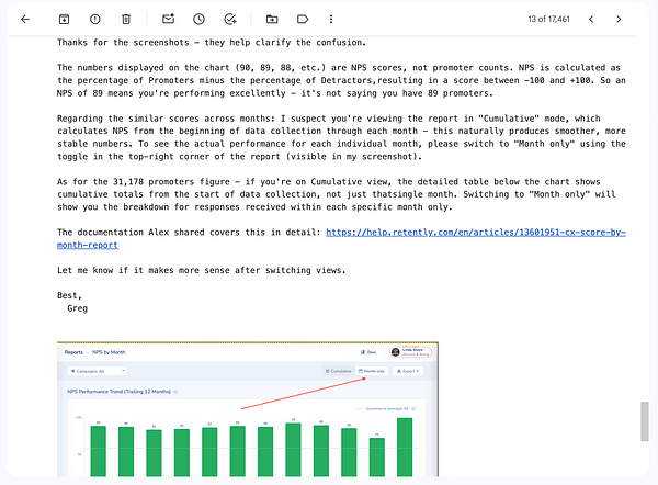 Screenshot of a Twitter support conversation between a user and the Retently customer support account discussing a flight delay.