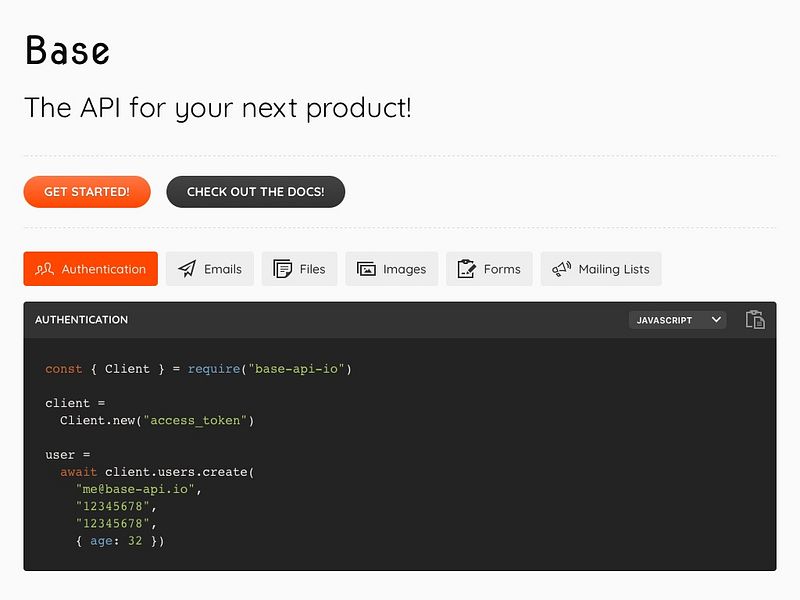 Base API