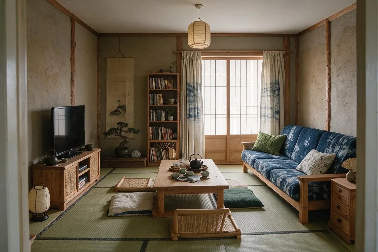 The same living room in the Japanese style