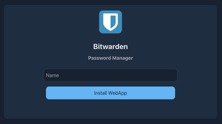 WebApp Store