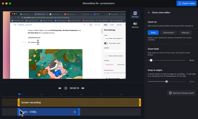 Screen Story