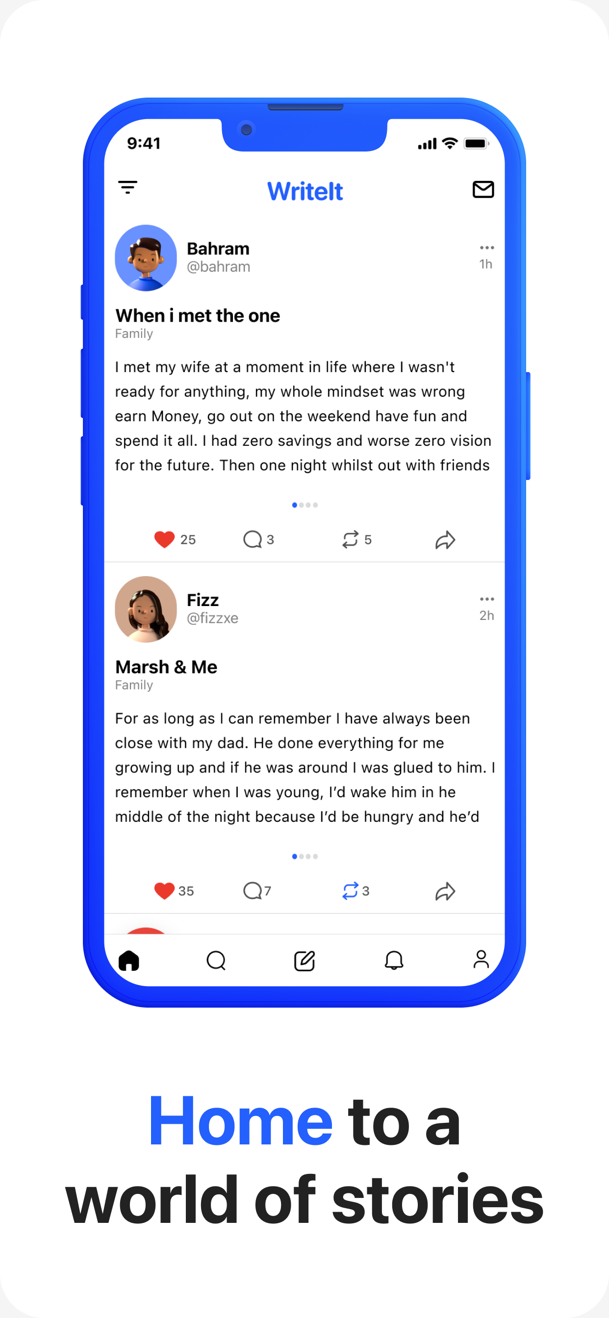 WriteIt: Share Your Story, Connect with the World. | BetaList