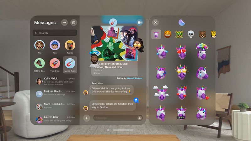 Screenshot of Messages