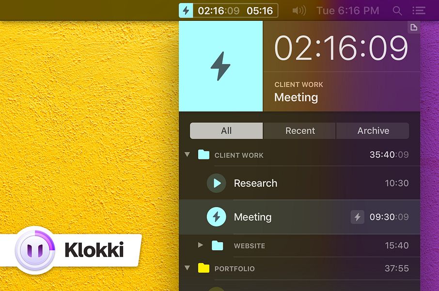 Klokki for Mac