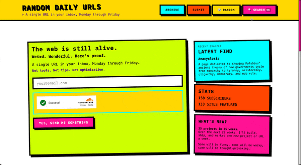 Screenshot of a newsletter site search feature displaying search results and navigation elements.