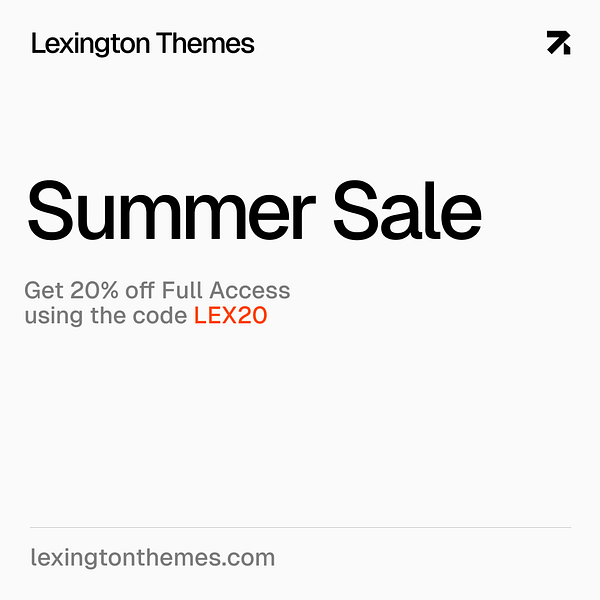 Promotional graphic for a summer sale offering a discount on full access.
