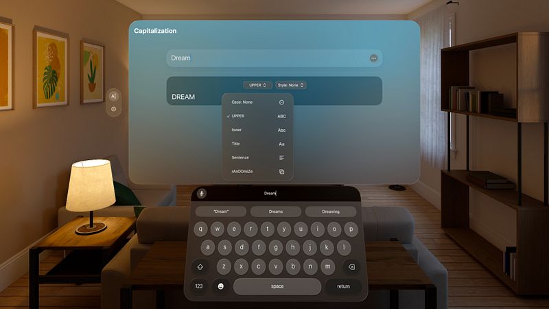Screenshot of No Cap: Text Editor