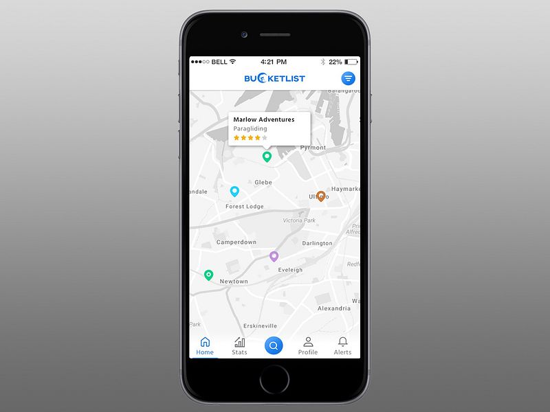 Bucketlist: Reloaded App