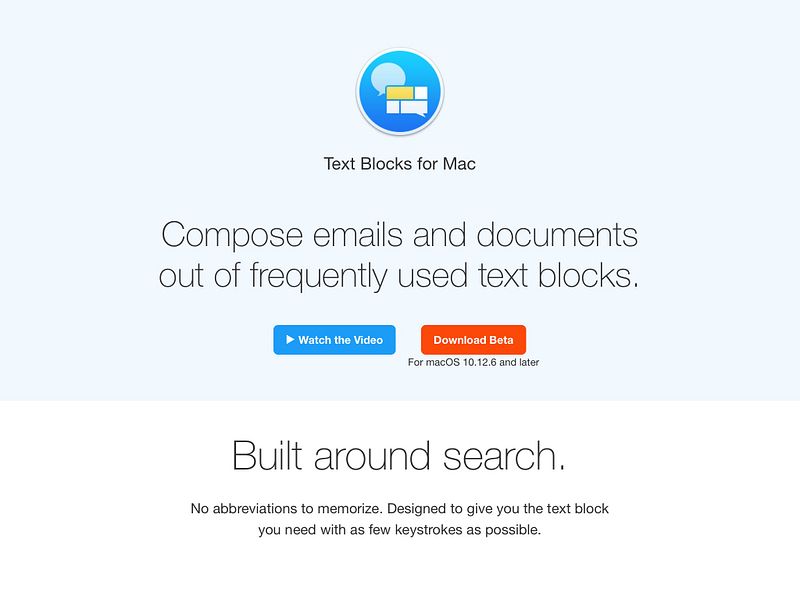 Text Blocks for Mac