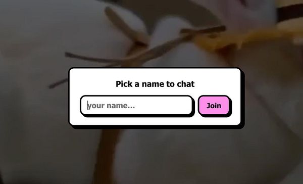 Mobile app screen interface showcasing a modal dialog to set a nickname with input field and action buttons.