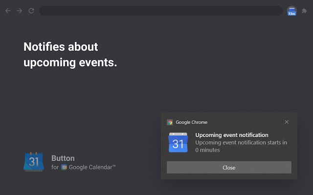 Button for Google Calendar™