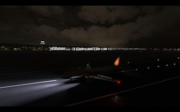 A screenshot of Google Flights showing a search for one adult round-trip flight from Lisbon to Barcelona with flexible dates in February 2024.