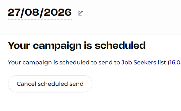 Screenshot of an email newsletter draft with the subject 'Job-Board Hunt Weekly' and job listings for various companies.
