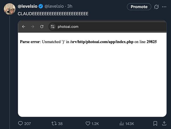 Screenshot of a PHP script index.php with numerous lines of code in a black background editor.