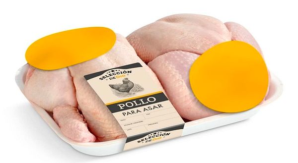 Multiple cartoon chickens with pixelated censorship bars over their chests are displayed on a light purple background, illustrating the concept of 'censored chickens' related to an Uber Eats theme.