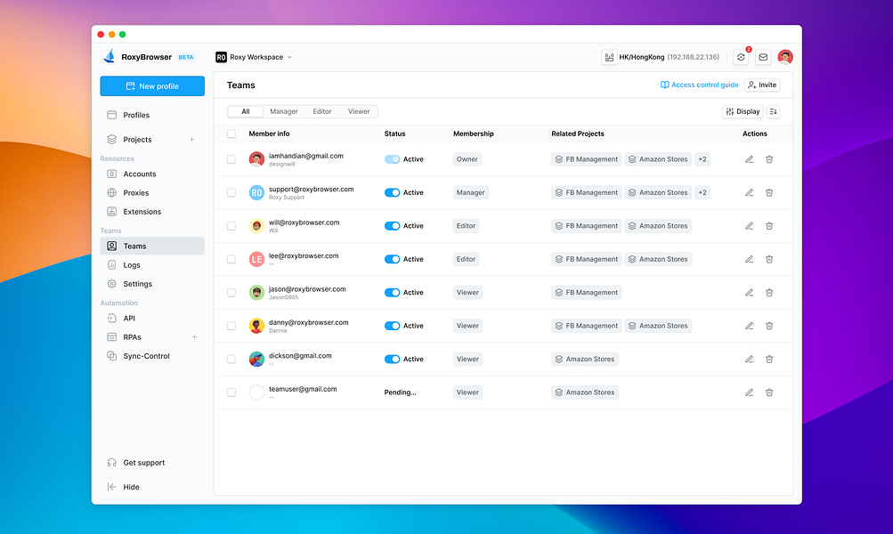 RoxyBrowser