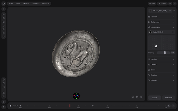 3D model viewer interface displaying a textured character holding a large weapon with a low polygon count.