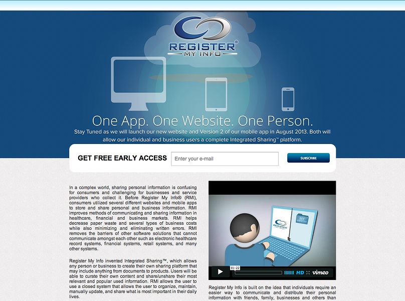 Register My Info